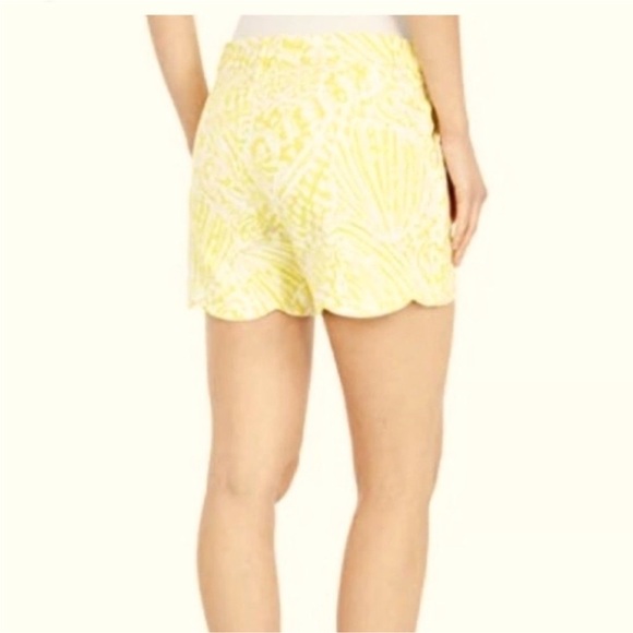 Lilly Pulitzer Pants - Lilly Pulitzer High Waist Yellow Patterned Shorts